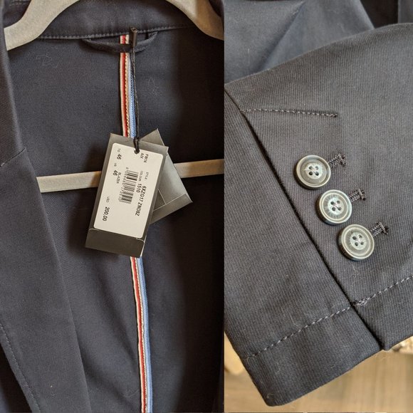 Armani Exchange men's summer blazer - navy - Picture 3 of 8